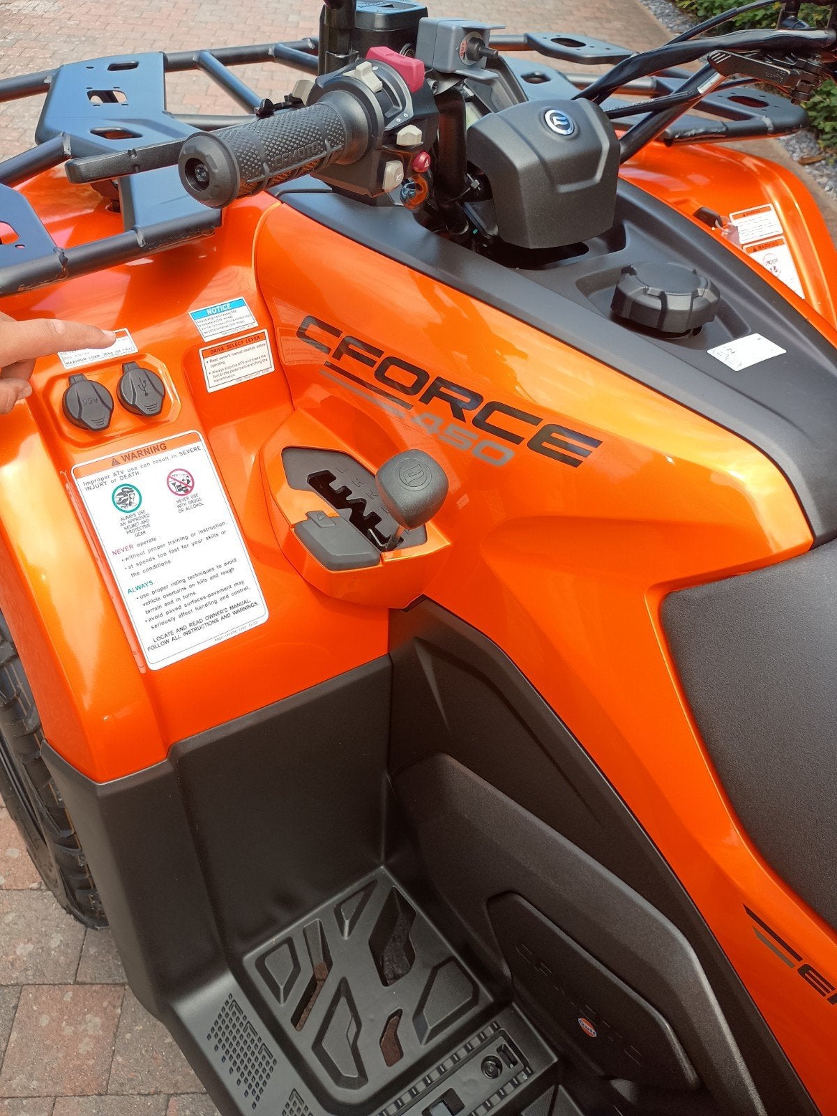 QUAD " CF MOTO CFORCE 450S " (L7) 320 Kilomètres, Motos, 12 à 35 kW, 450 cm³, 1 cylindre