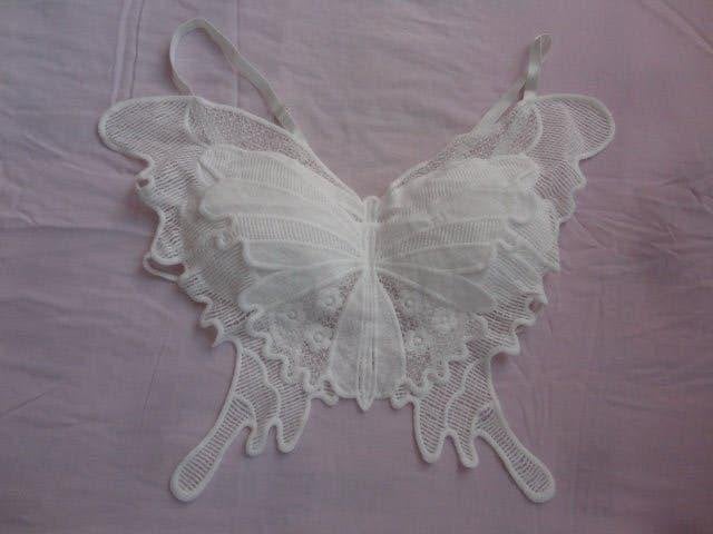 vlinder topje, Kleding | Dames, Verzenden, Wit, Nieuw, Maat 36 (S)