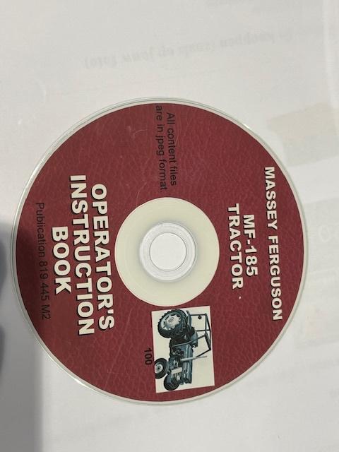 MASSEY FERGUSON MF185-TRACTOR OPERATOR'S INSTRUCTION BOOK, Articles professionnels, Agriculture | Tracteurs, Massey Ferguson, jusqu'à 80 ch