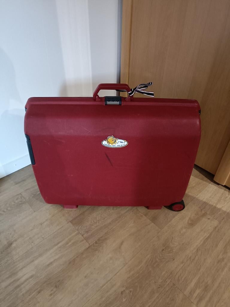 Samsonite koffer rood, Handtassen en Accessoires, Koffers, Gebruikt, Hard kunststof, 70 cm of meer, 55 cm of meer