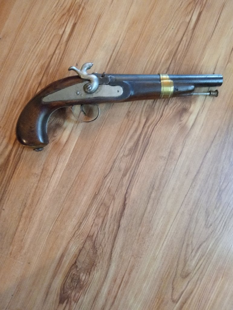 19eeuwse Antiek Pistool in goede staat, Verzamelen, Ophalen of Verzenden, Landmacht