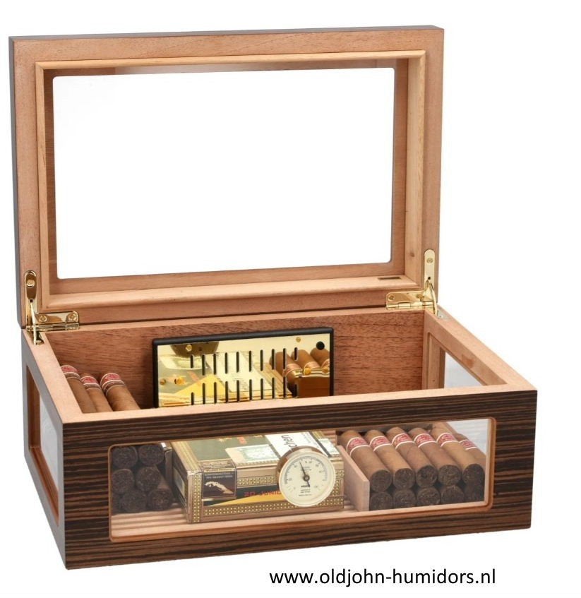 AKTIE HUMIDOR ADORINI TREVISO GRANDE DELUXE 150 CIGARS  h172, Verzamelen, Verzenden, Nieuw, Tabaksdoos of Verpakking
