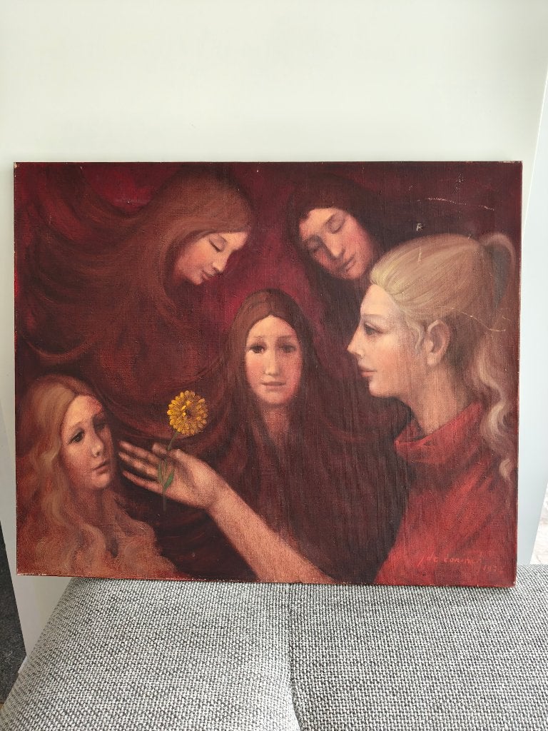 Schilderij Jef De Coninck, Antiquités & Art, Autres sujets, Peinture à l'huile, Enlèvement, Autres styles