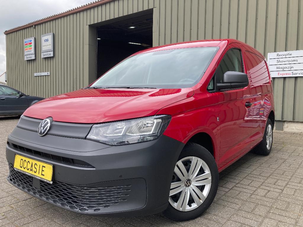 Caddy 114TSI -AUTOMATIC -Cargo léger -GPS -BT -Cruise -Park, Autos, Camionnettes & Utilitaires, Rouge, Achat, Entreprise, Volkswagen