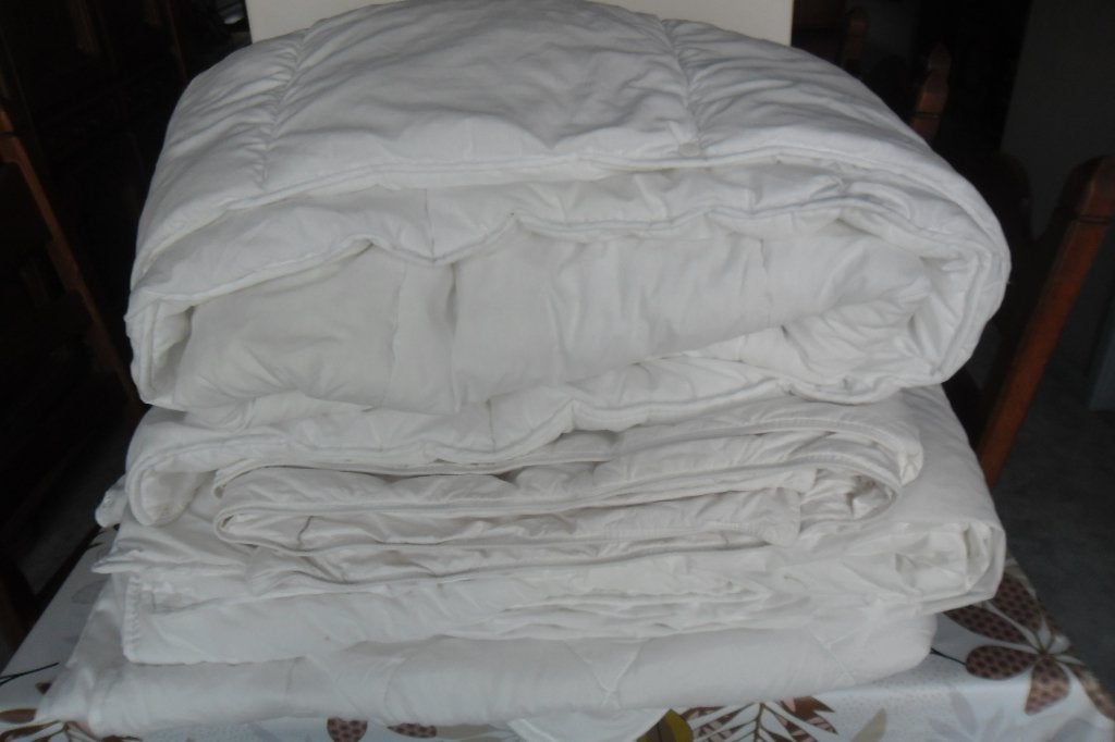 4 Donsdekens., Ophalen, Eenpersoons, Wit, Deken of Dekbed