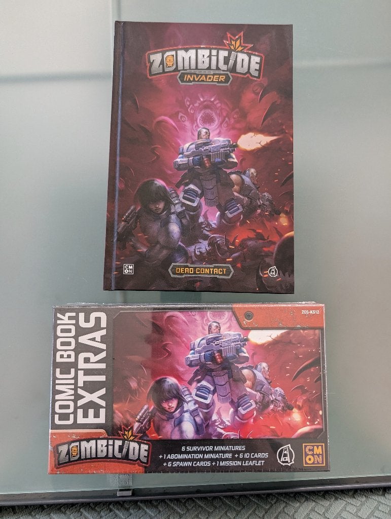 CMON comic + extras - zombicide invader 1, Hobby en Vrije tijd, Ophalen of Verzenden, Nieuw, CMON