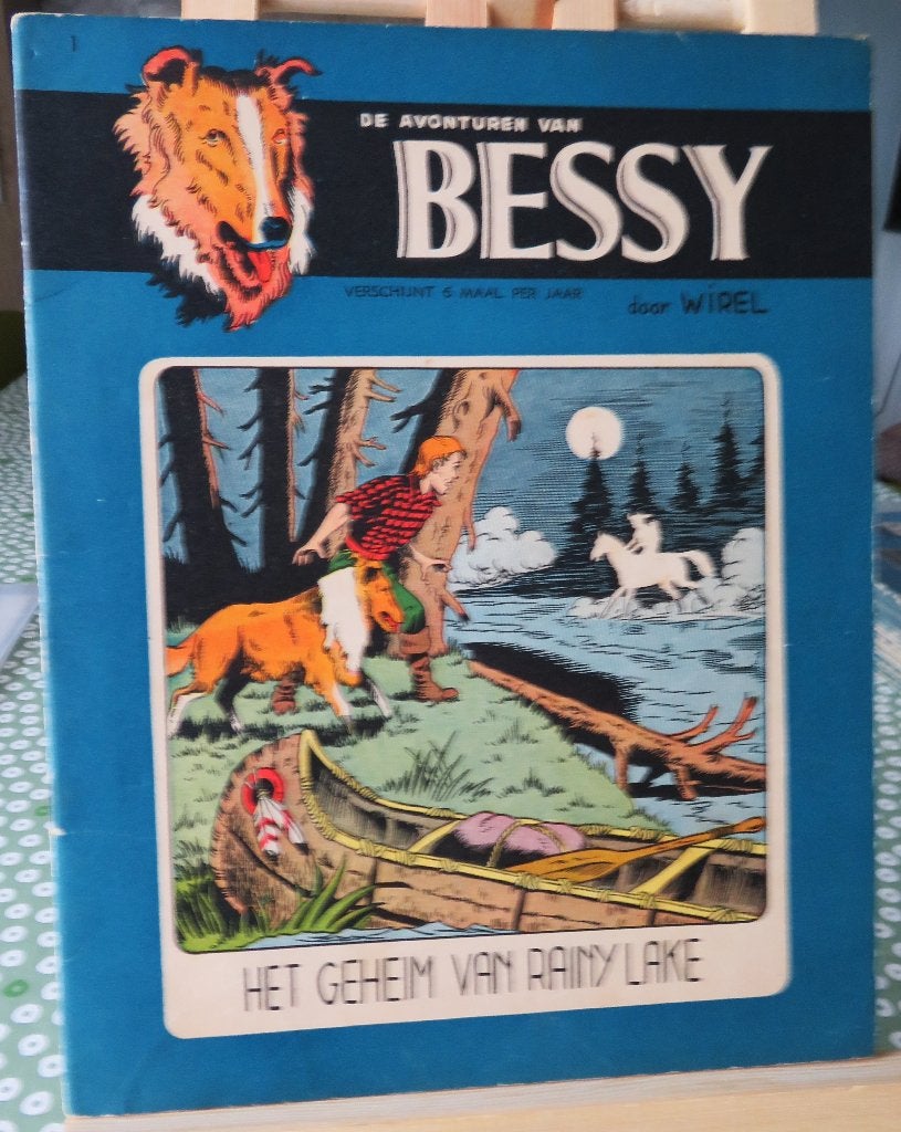Bessy nr 1 Het geheim van Rainy Lake herdruk, Ophalen of Verzenden, Gelezen, Willy vandersteen
