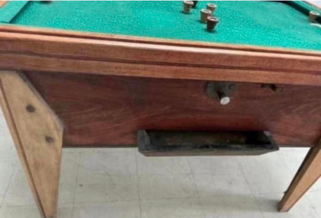 Billard de bistrot publicitaire ancien, Enlèvement, Utilisé