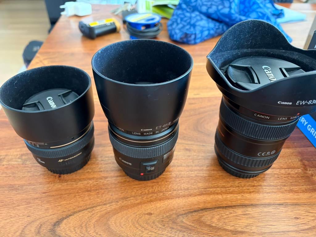 Volledige Canon EOS set, Ophalen, Zo goed als nieuw, Canon, Geen optische zoom