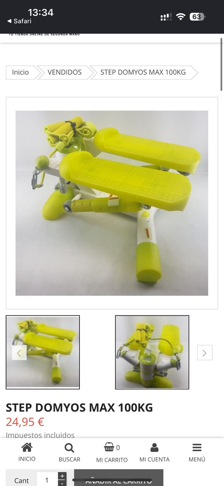 Stepper Domyos - Decathlon, Sports & Fitness, Appareils de fitness, Jambes, Comme neuf, Enlèvement, Autres types