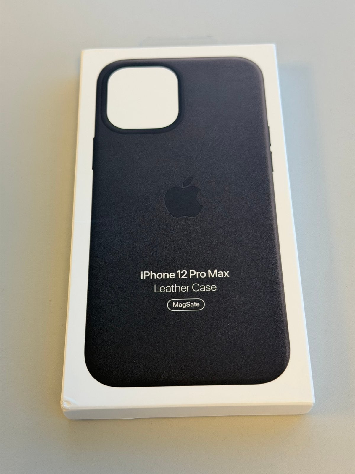 Origineel Apple Leren Hoesje MagSafe iPhone 12 Pro Max nieuw, Zwart, MagSafe, Nieuw, Hoesje of Tasje
