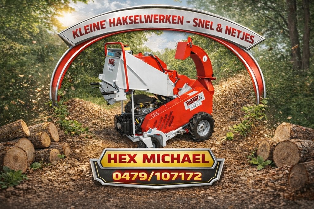 hakselen van hout, Ophalen, Zo goed als nieuw