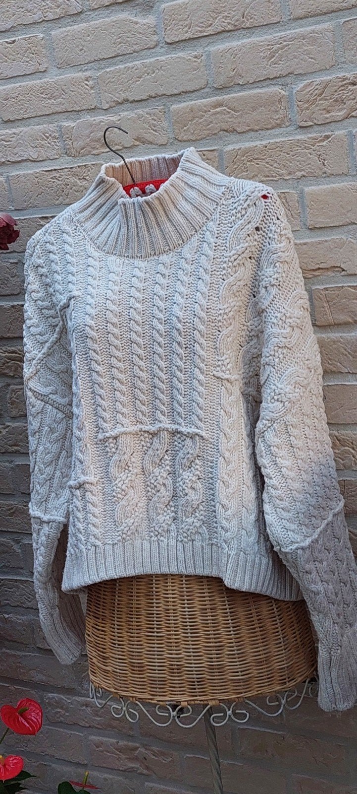 dikke trui maat xl zara, Maat 46/48 (XL) of groter, Ophalen of Verzenden, Zo goed als nieuw, Wit