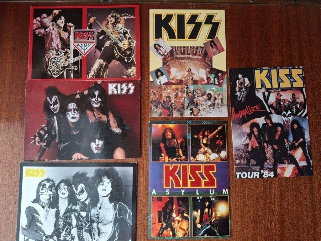 Popgroep  Kiss   kaarten  prenten  fotokaarten, Verzenden