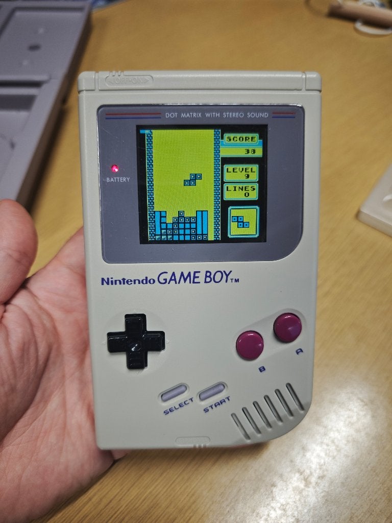 Nintendo Gameboy DMG-001 IPS mod met Nuby case, Games en Spelcomputers, Spelcomputers | Nintendo Game Boy, Nieuw, Game Boy Classic