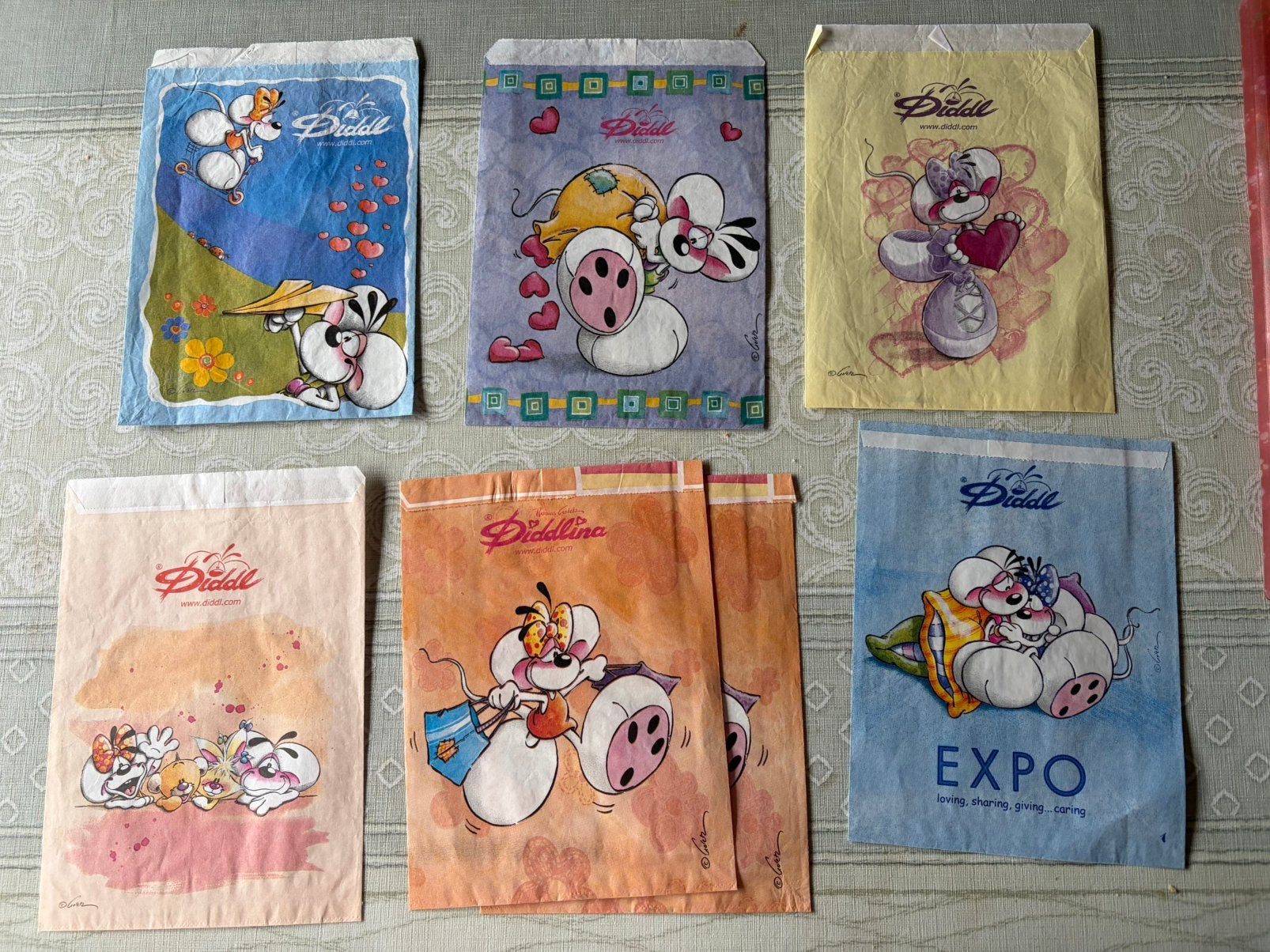 Collectie Diddl Expo zakjes, Verzamelen, Diddl, Ophalen of Verzenden, Diddl, Zo goed als nieuw