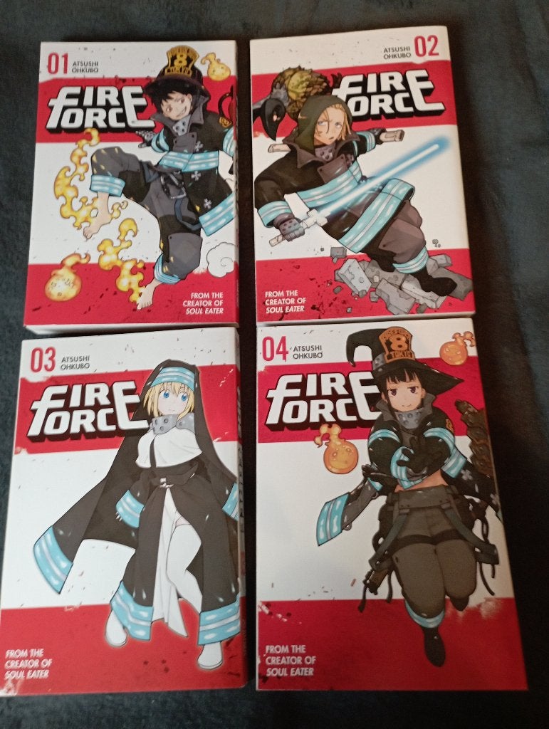 manga fire force 1 - 4, Meerdere comics, Ophalen of Verzenden, Zo goed als nieuw, Japan (Manga)