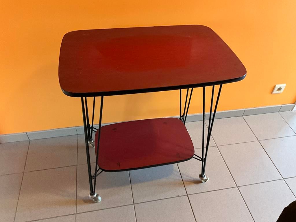 Retro tv tafel jaren 60, Antiek en Kunst, Antiek | Tv's en Audio, Ophalen