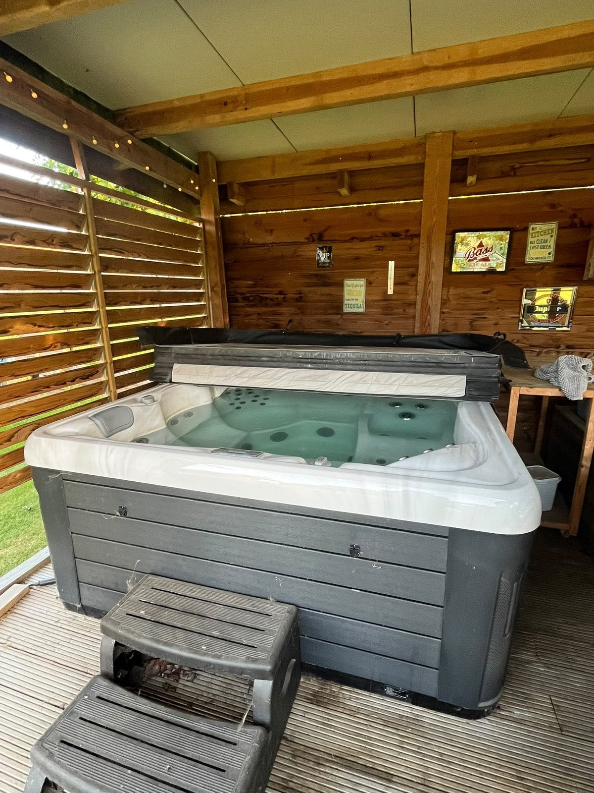 Jaccuzi te koop, Tuin en Terras, Ophalen, Gebruikt, Afdekzeil, Vast