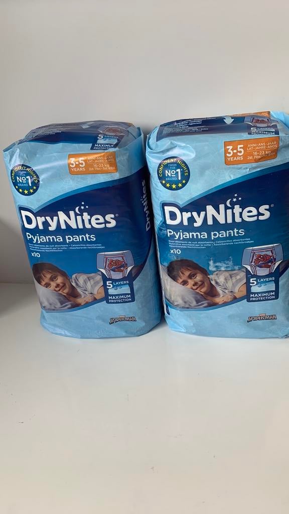 DryNites pyjama pants 3-5 jaar , 2 pakken, Enlèvement, Neuf