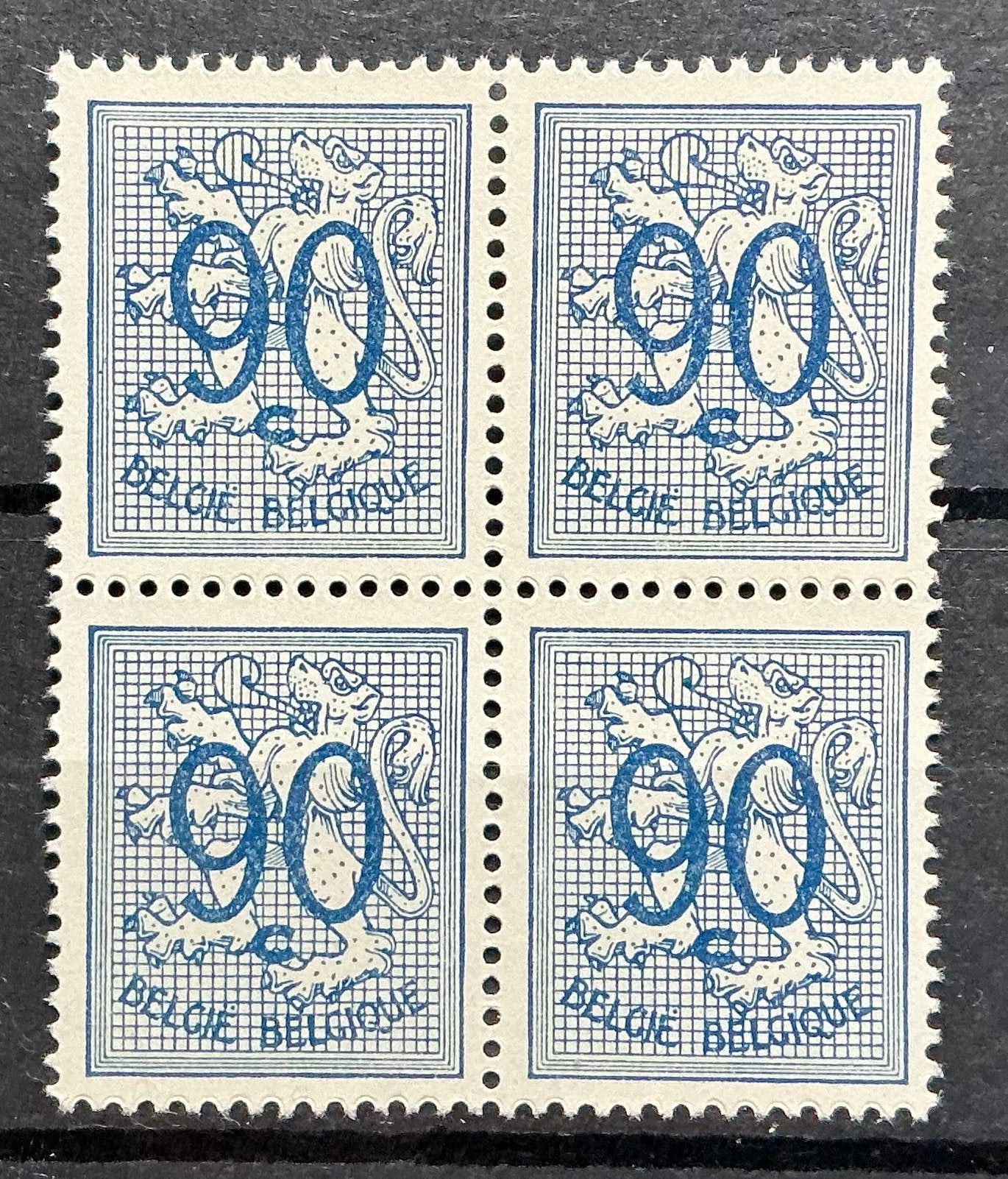 LOT 885. OBP: 858a. Cijfer. MNH. Blok., Orginele gom, Ophalen of Verzenden, Postfris, Postfris