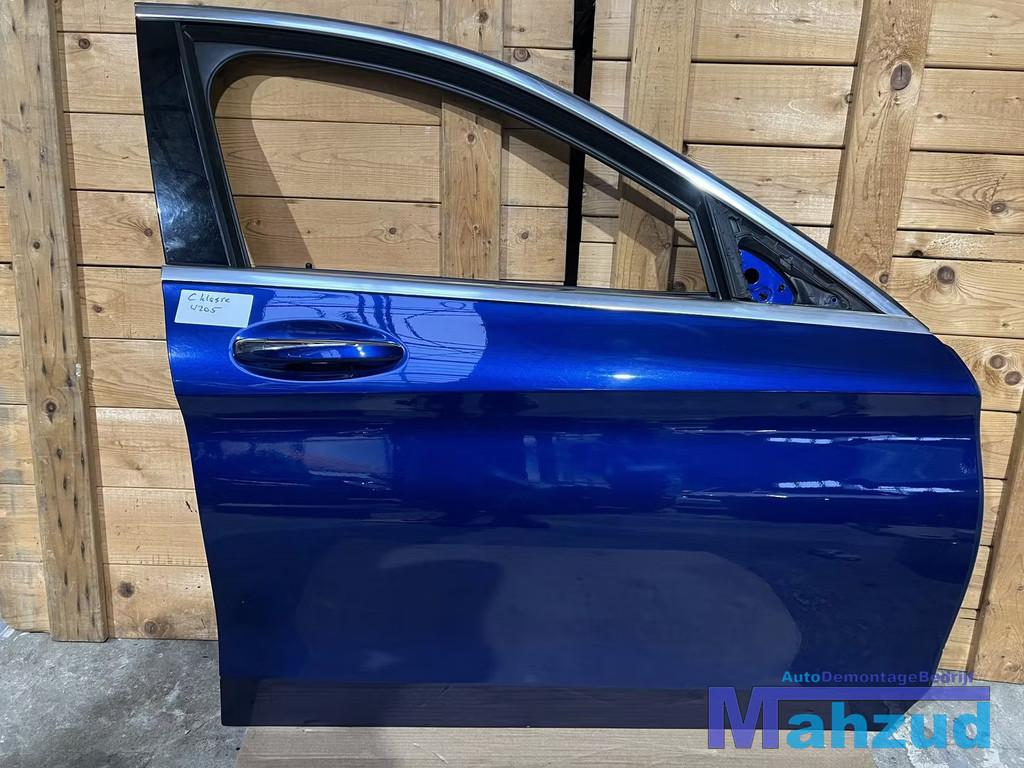 MERCEDES C KLASSE W205 Blauw rechts voor deur 2013-2021, Auto-onderdelen, Gebruikt, Mercedes-Benz AG, Deur, Mercedes-Benz