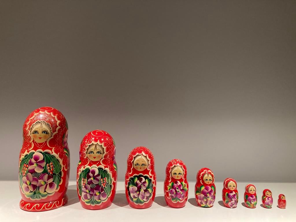 MATROESJKA poppen ( 9 stuks), Verzamelen, Ophalen of Verzenden, Zo goed als nieuw