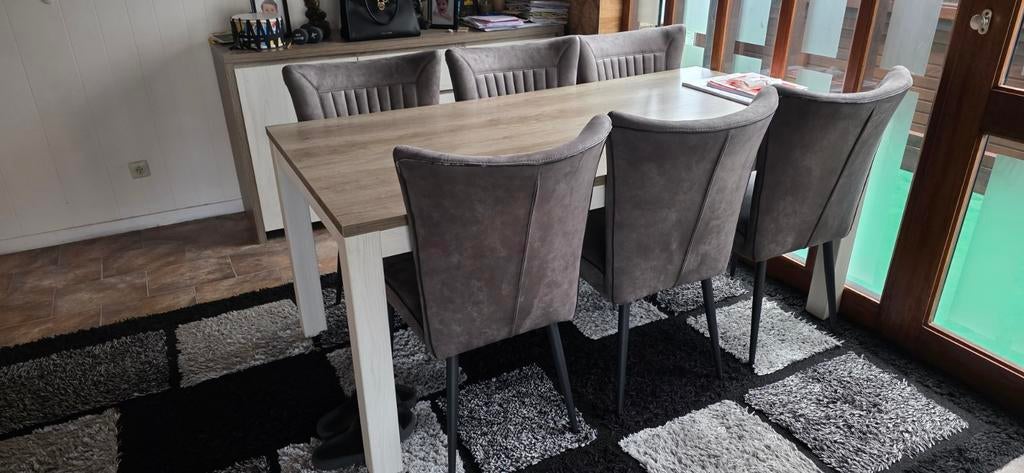 Tafel en 6 stoelen, Tuin en Terras, Ophalen