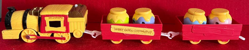 Trein TOMY PLARAIL Disney Winnie The Pooh gemotoriseerd, Overige merken, Treinset, Ophalen of Verzenden, Zo goed als nieuw