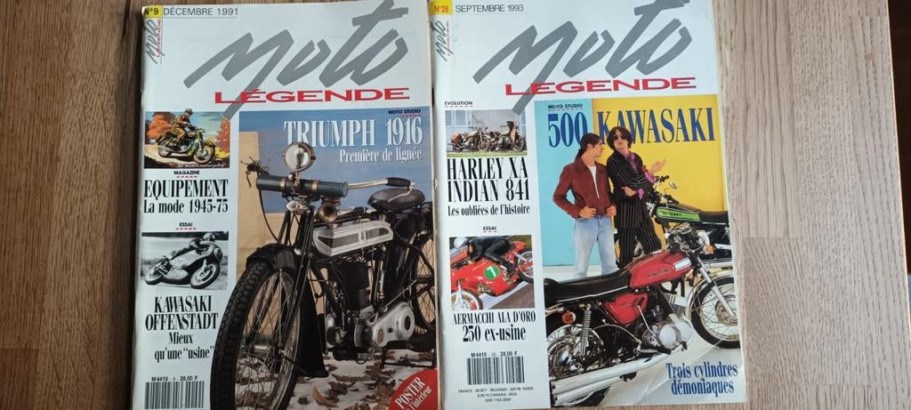 Moto Légende, Ophalen