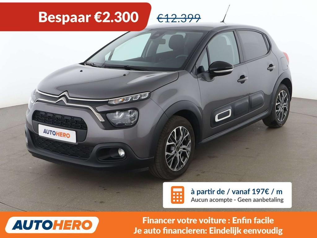 Citroën C3 1.2 PureTech Feel Pack (bj 2022), Auto's, Voorwielaandrijving, Stof, Gebruikt, Euro 6