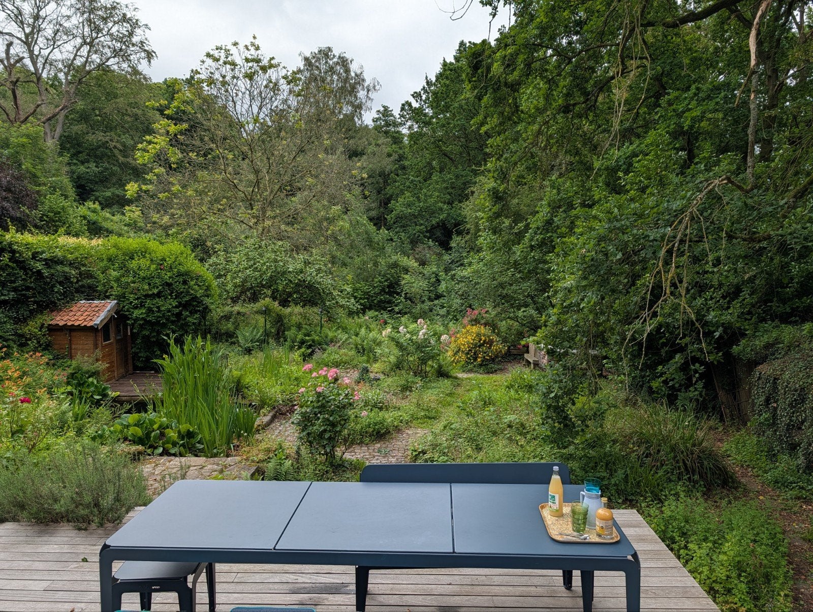 Mobilier d'extérieur Weltevree Bended = table + banc + tabou, Enlèvement, Banque