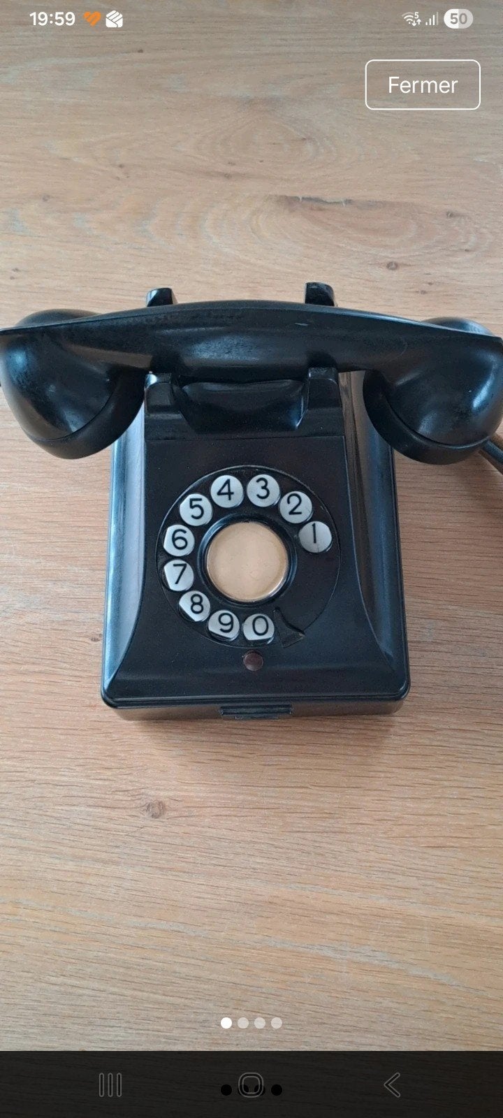 Téléphone Bakélite Noir- Siemens W48, Télécoms, Enlèvement, Bakélite