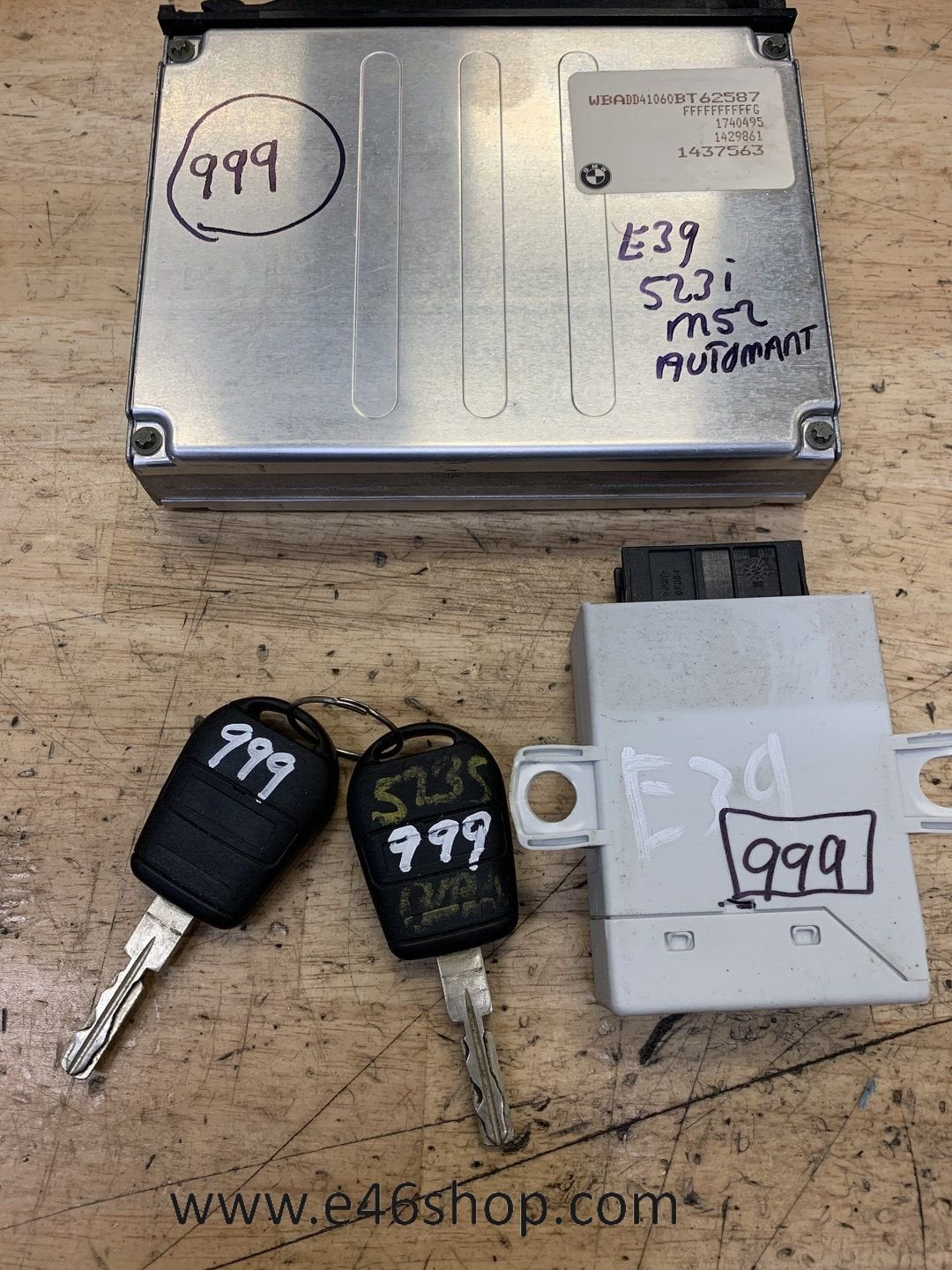 ECU BMW E39 523I AUTOMAAT 1437563, Gebruikt, -, -, Ophalen of Verzenden