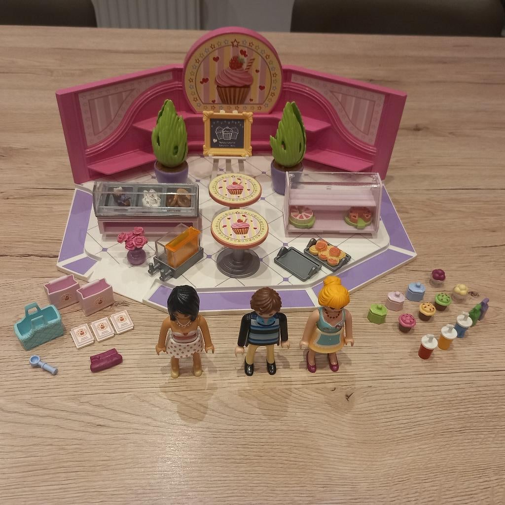 9080 City Life koffiecupcake Playmobil, Ophalen of Verzenden, Gebruikt, Complete set