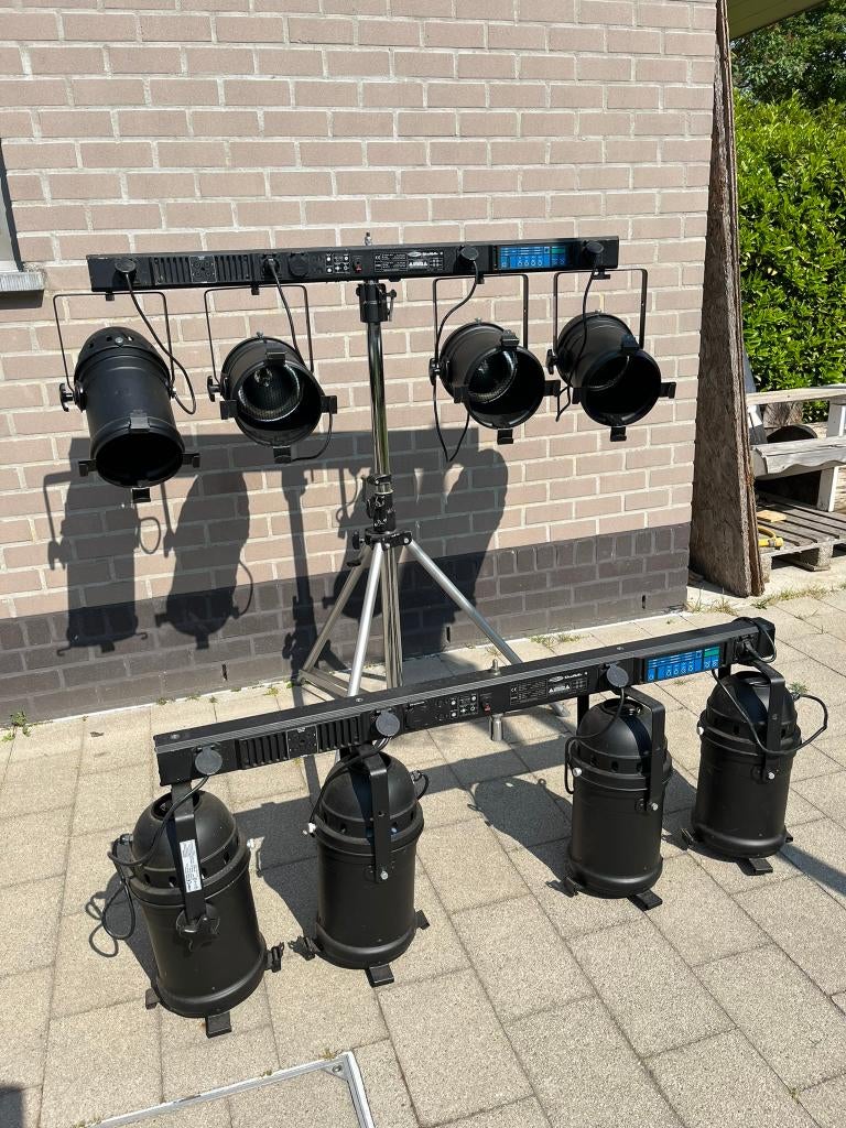 Showtec DMX-fourbar + parcan 64 raylight, Ophalen, Gebruikt, Licht, Geluidgestuurd