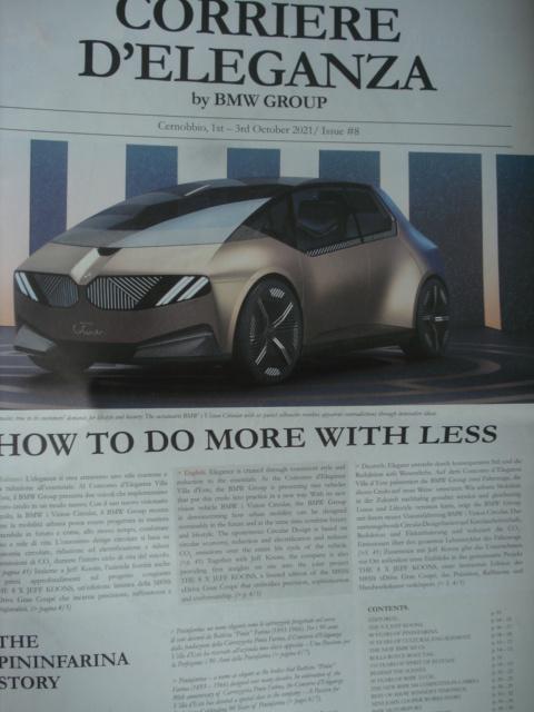Corriere d'Eleganza by BMW Group #8 2021, Verzenden, Zo goed als nieuw, BMW