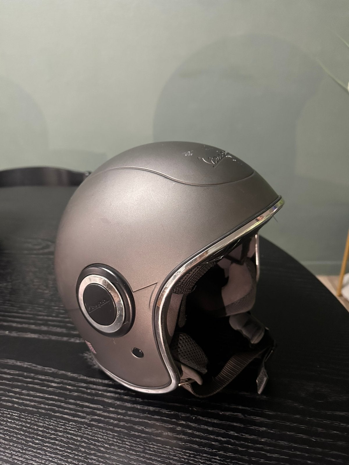 Casque jet Vespa VJ1 taille XS (53/54) — Grigio Titanio, Enlèvement, Utilisé, Extra small ou plus petit