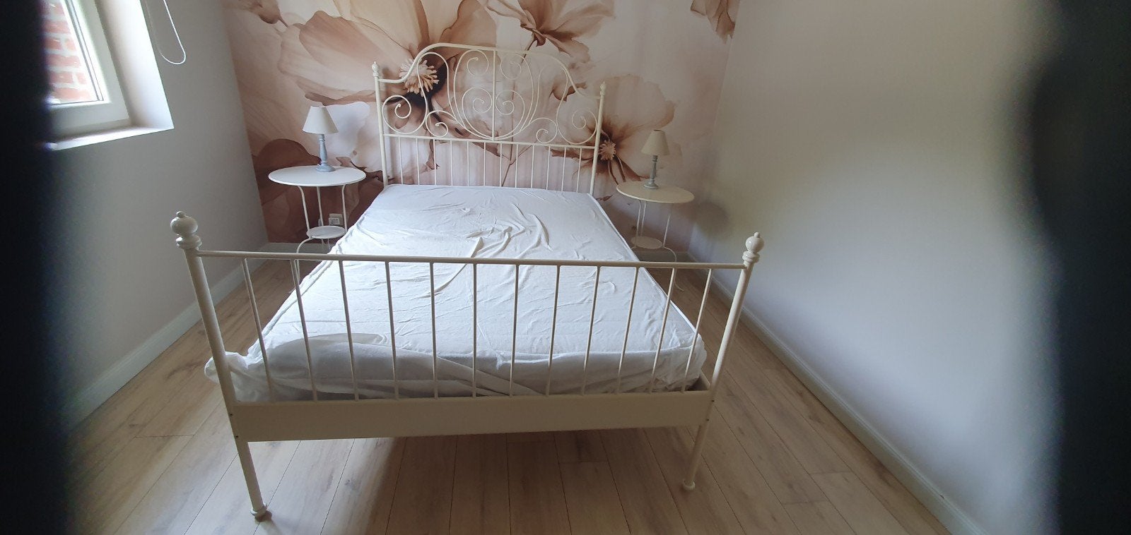Ijzeren bed, Huis en Inrichting, Slaapkamer | Bedden, Ophalen, 200 cm