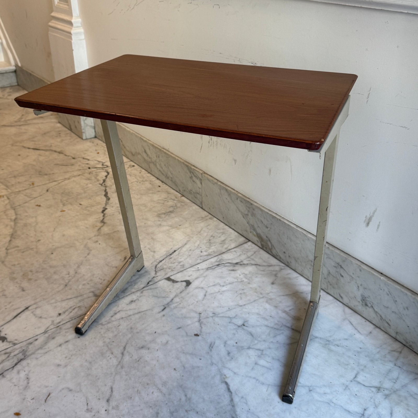 Plywood bureautafel, Huis en Inrichting, Vintage, Ophalen, Zo goed als nieuw