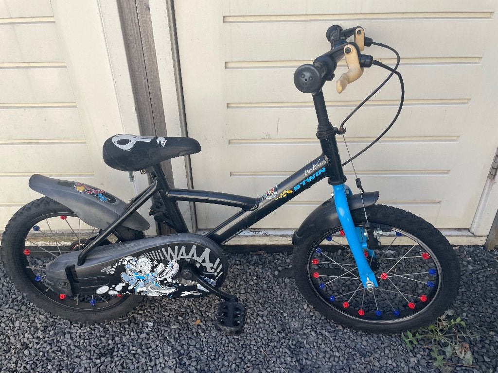 Jack Pirabike/BTWIN kinderfiets - 16 inch, Ophalen, Gebruikt, Schijfrem, 16 tot 20 inch