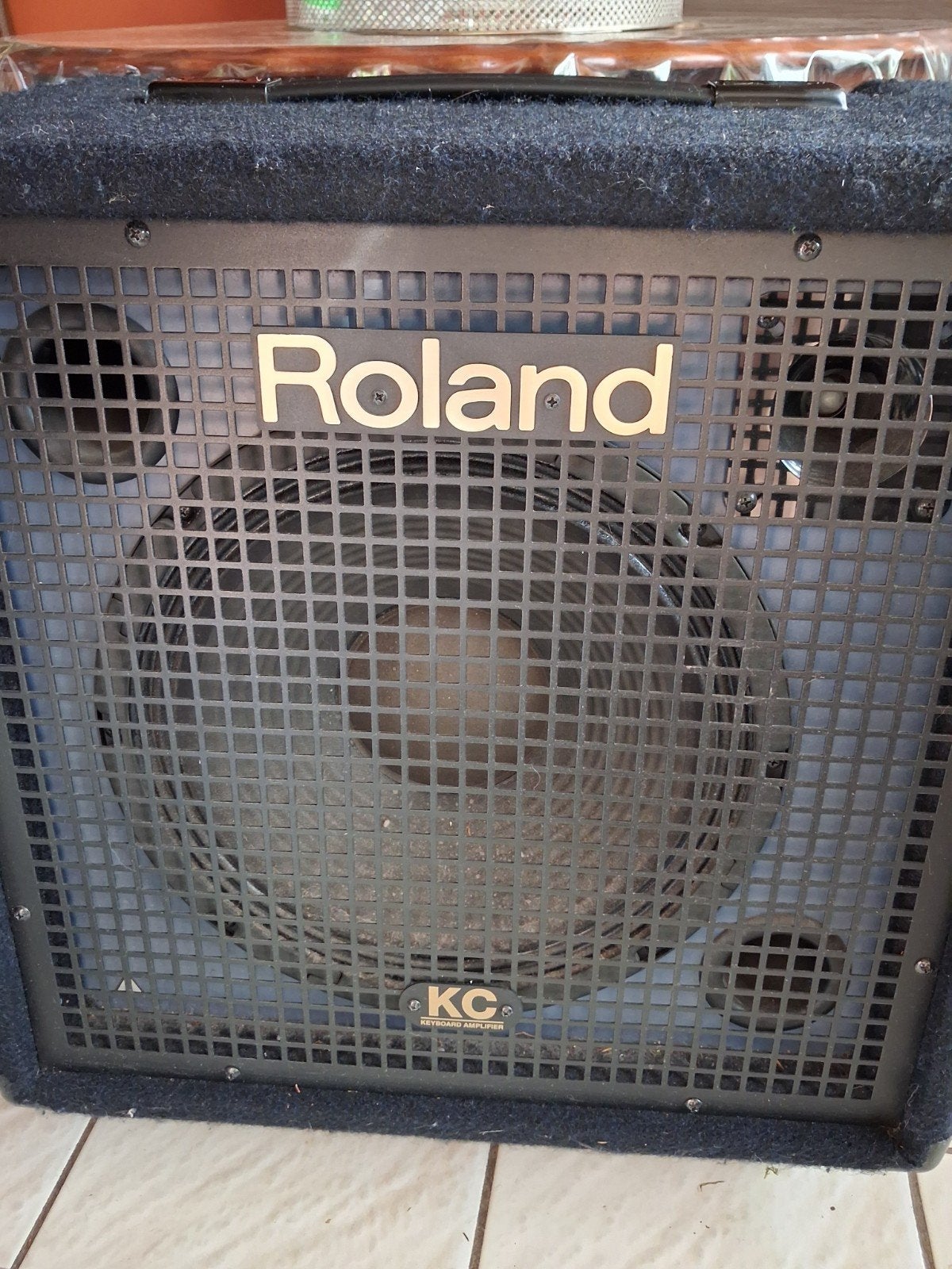 Gitaar en Vdrum versterker roland KC-350, Muziek en Instrumenten, Ophalen, Gebruikt, Basgitaar, 100 watt of meer
