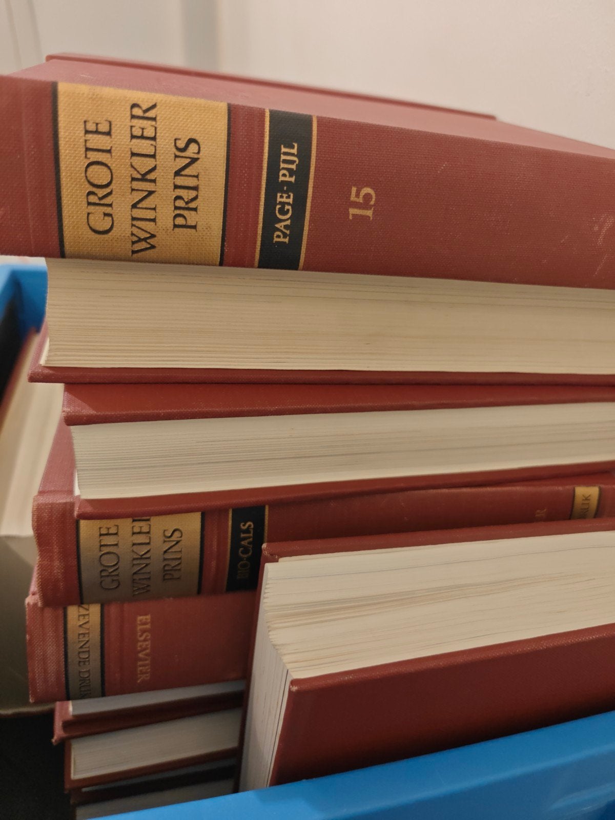 Grote Winkler Prins Encyclopedie, 7de druk, Complete serie, Overige onderwerpen, Ophalen, Gelezen