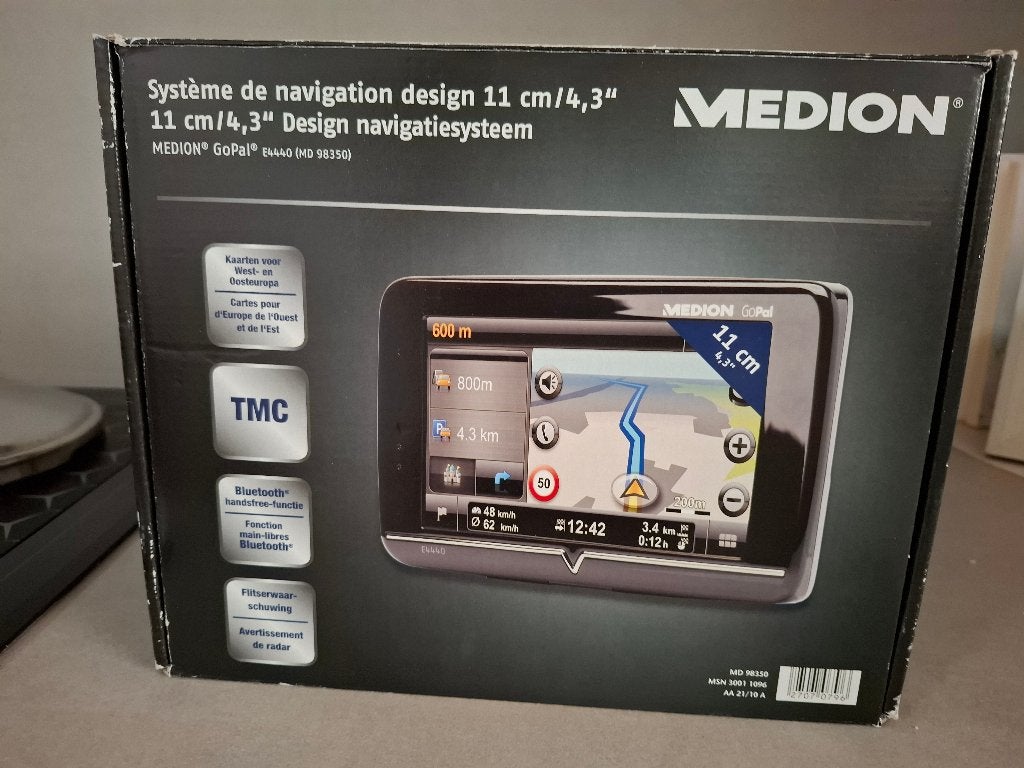 GPS medion, Ophalen, Gebruikt