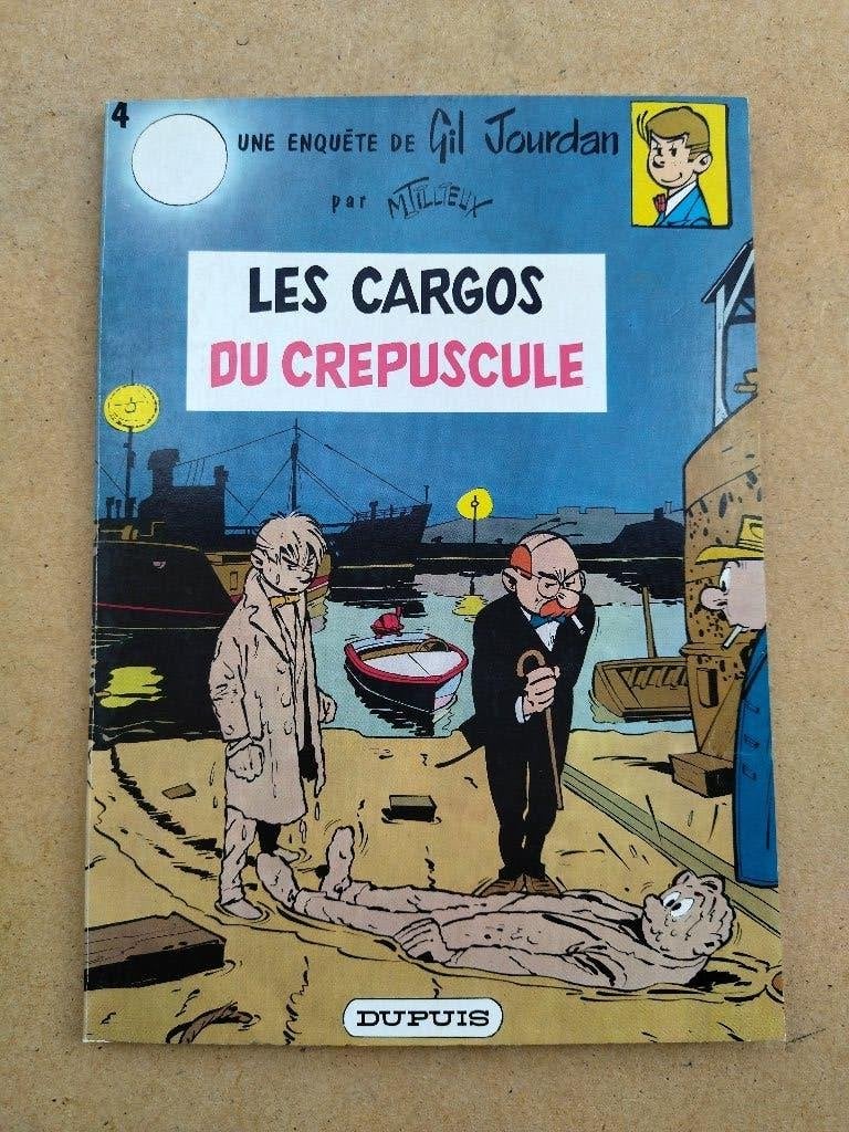 Gil Jourdan - 4. Les Cargos du crépuscule / 1980, M. Tillieux, Eén stripboek, Ophalen of Verzenden, Zo goed als nieuw