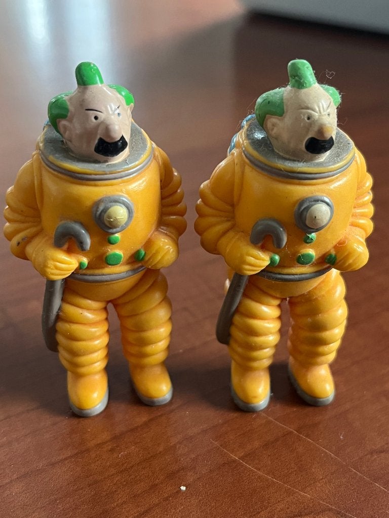 Figurine vintage 1994 tintin Dupont objectif lune, Enlèvement ou Envoi, Tintin, Comme neuf
