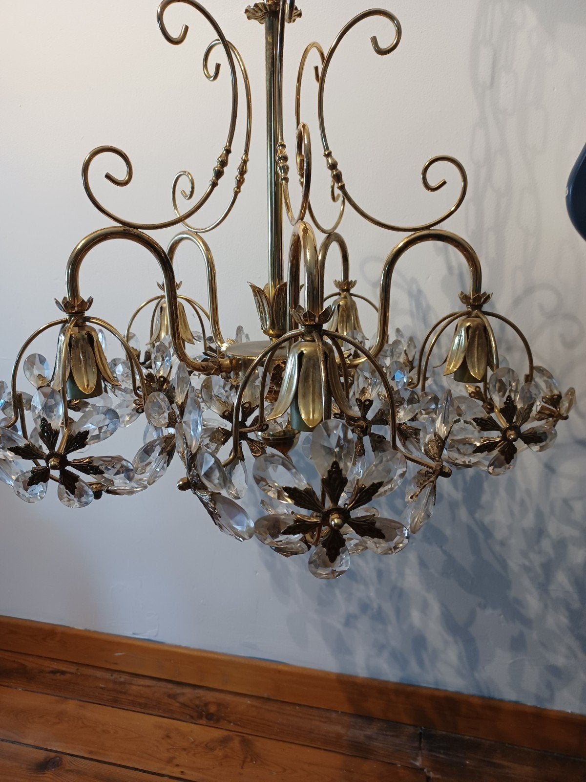 joli lustre suspension vintage Palwa, Ophalen