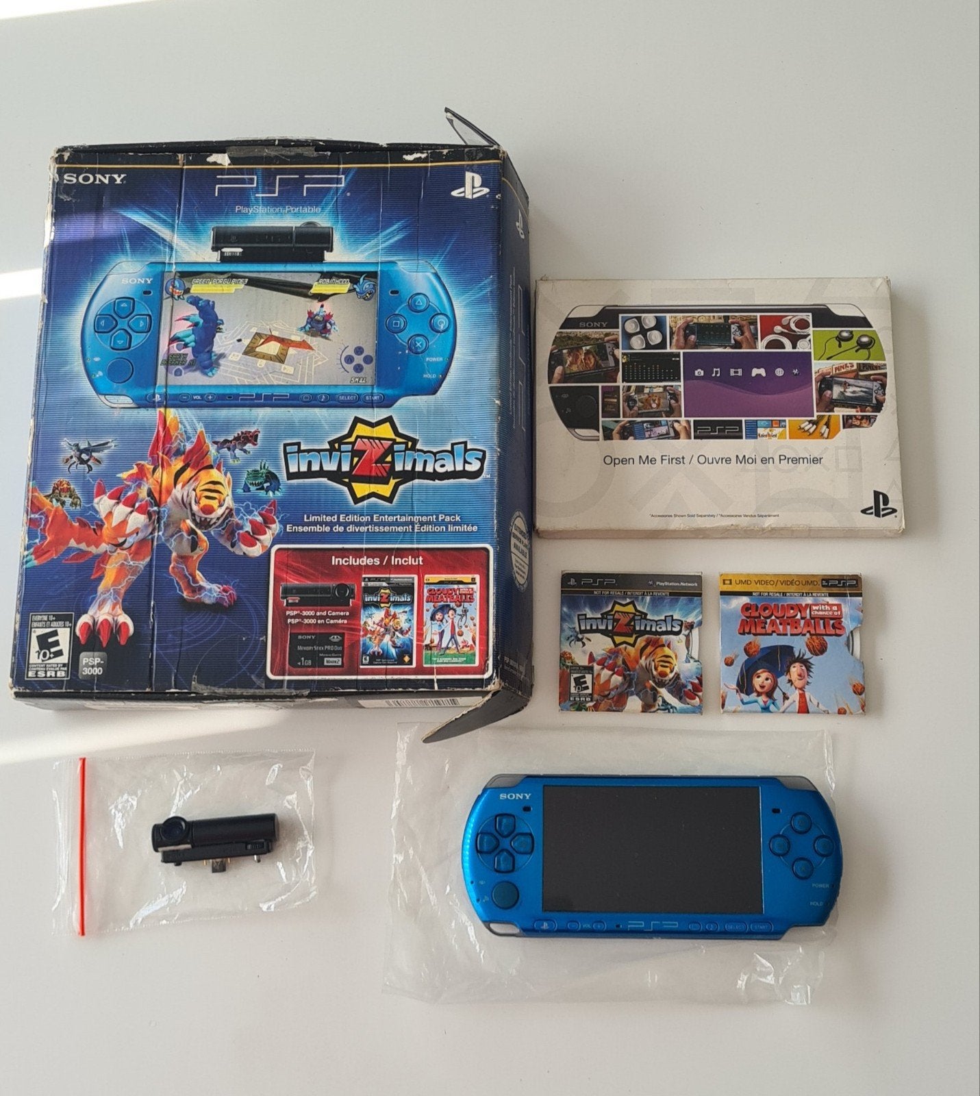 Sony PSP 3000 Invizimals Blue Console limited US exclusive, Games en Spelcomputers, Spelcomputers | Sony PSP, Ophalen, PSP, Met camera