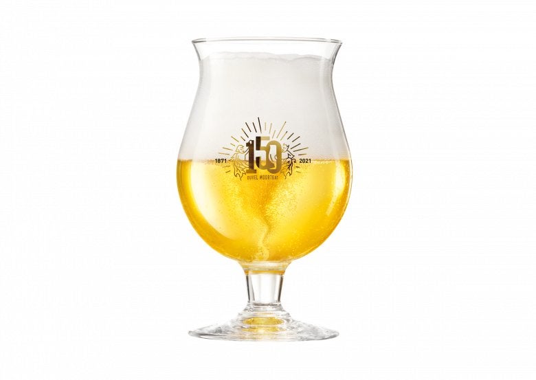 Duvel Glas ‘150 jaar Duvel’ in geschenk verpakking., Ophalen of Verzenden, Nieuw, Glas of Glazen, Duvel