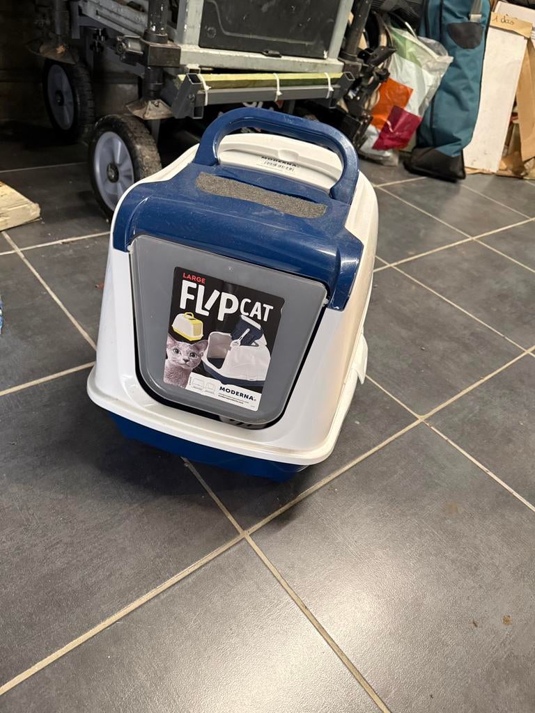 Kattenbak+ vulling te koop, Enlèvement, Comme neuf
